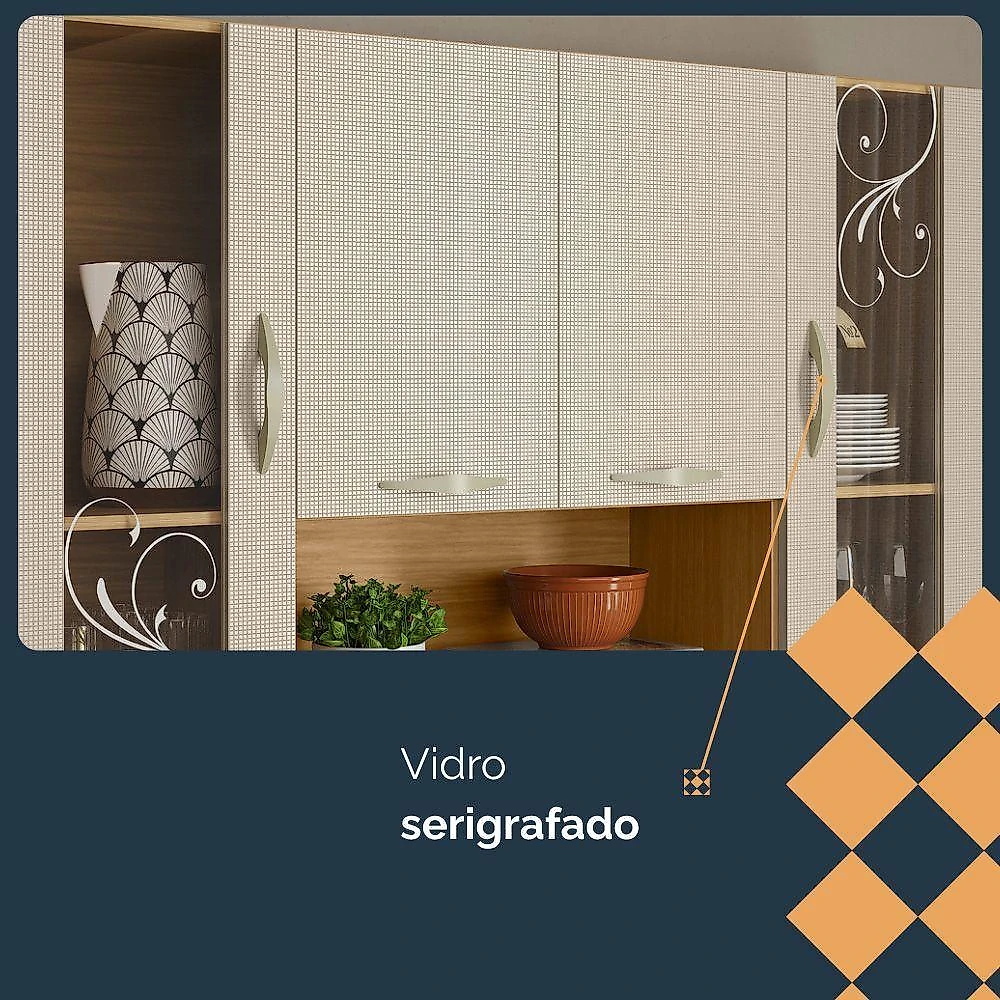 Armário De Cozinha 6 Portas 1 Gaveta Golden - Ssx Multicoisas Freijo-soft