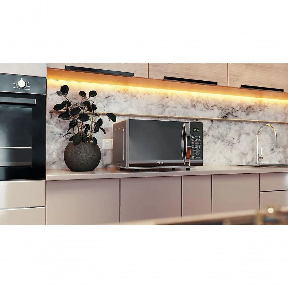 Micro-ondas 25L Philco 1100W Limpa Fácil PM26S 220V