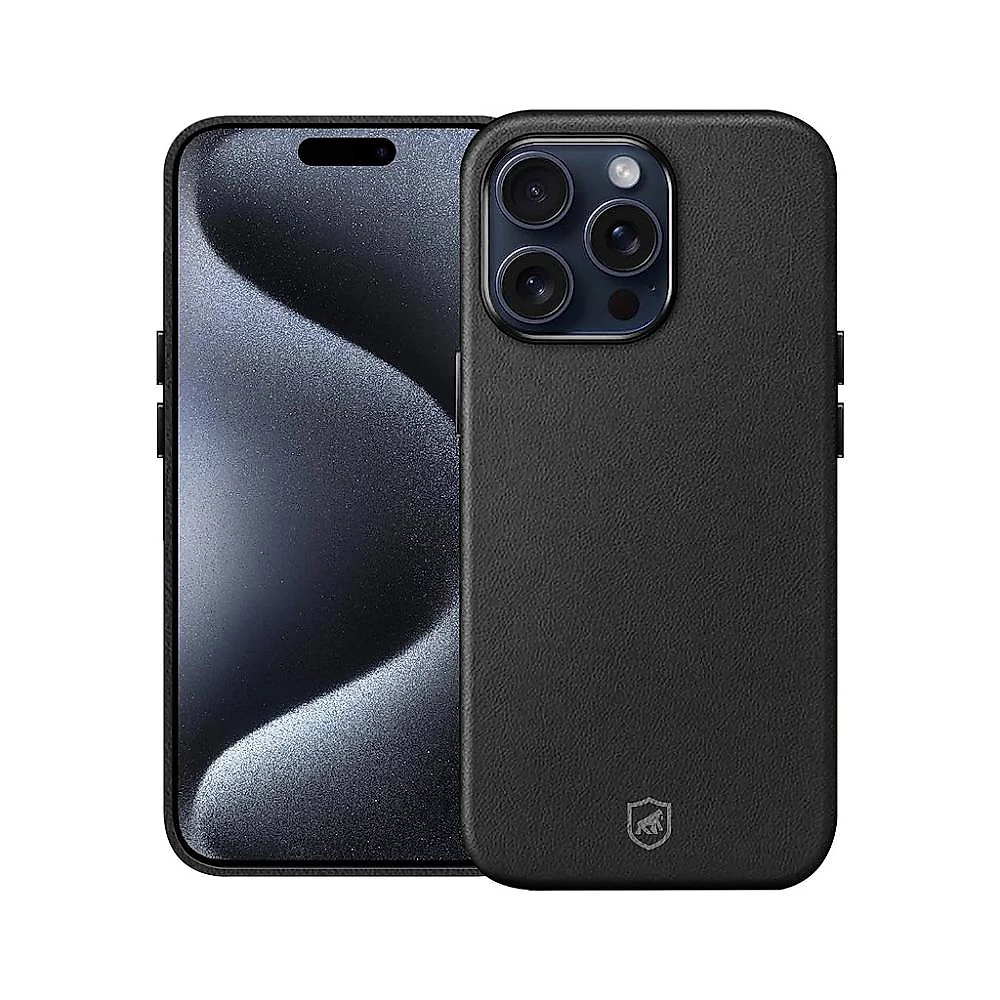 Kit Capa Couro Dual Magsafe e Pelicula Defender Pro Privacidade para iPhone 15 Pro Max - Gshield
