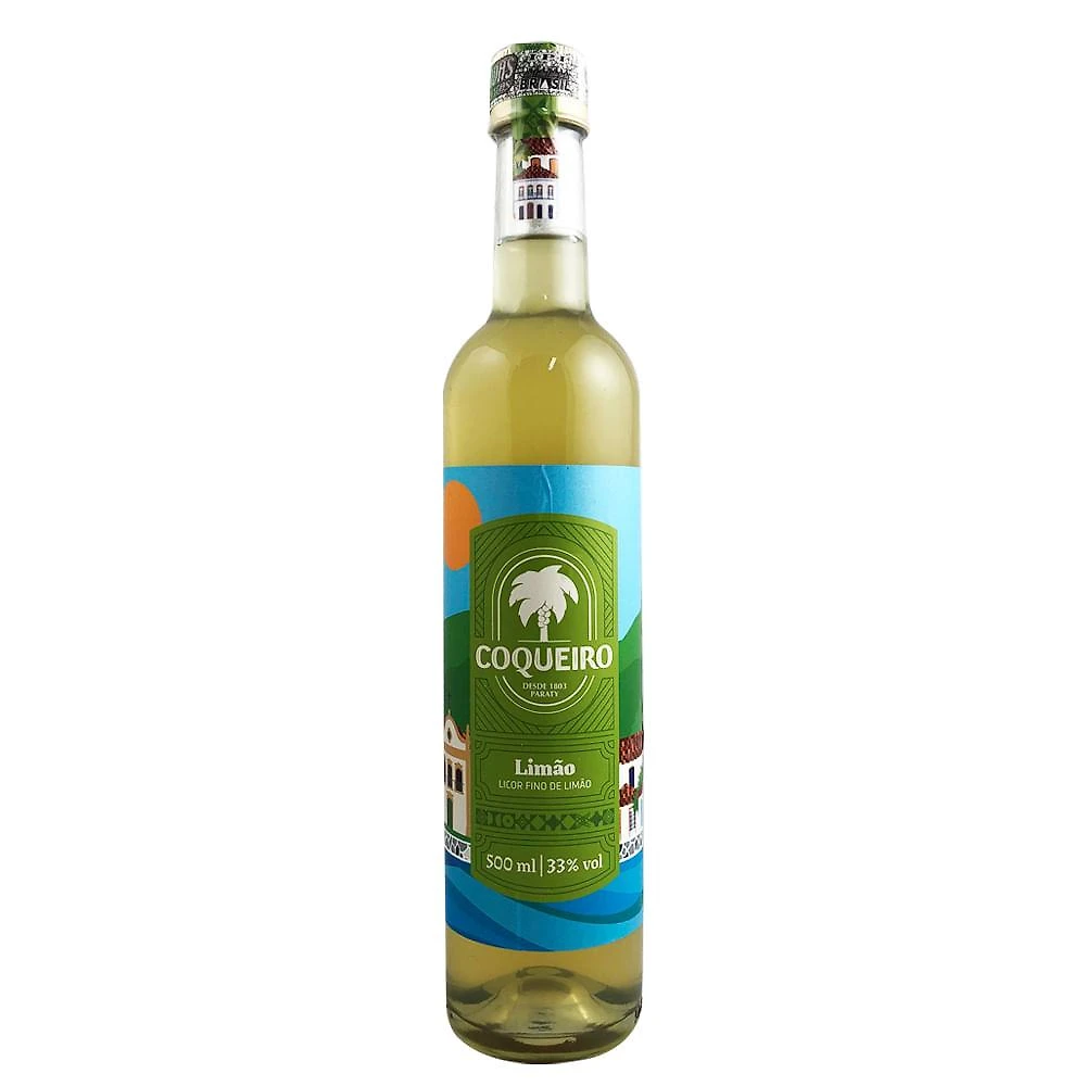 Licor fino coqueiro limão 500ml