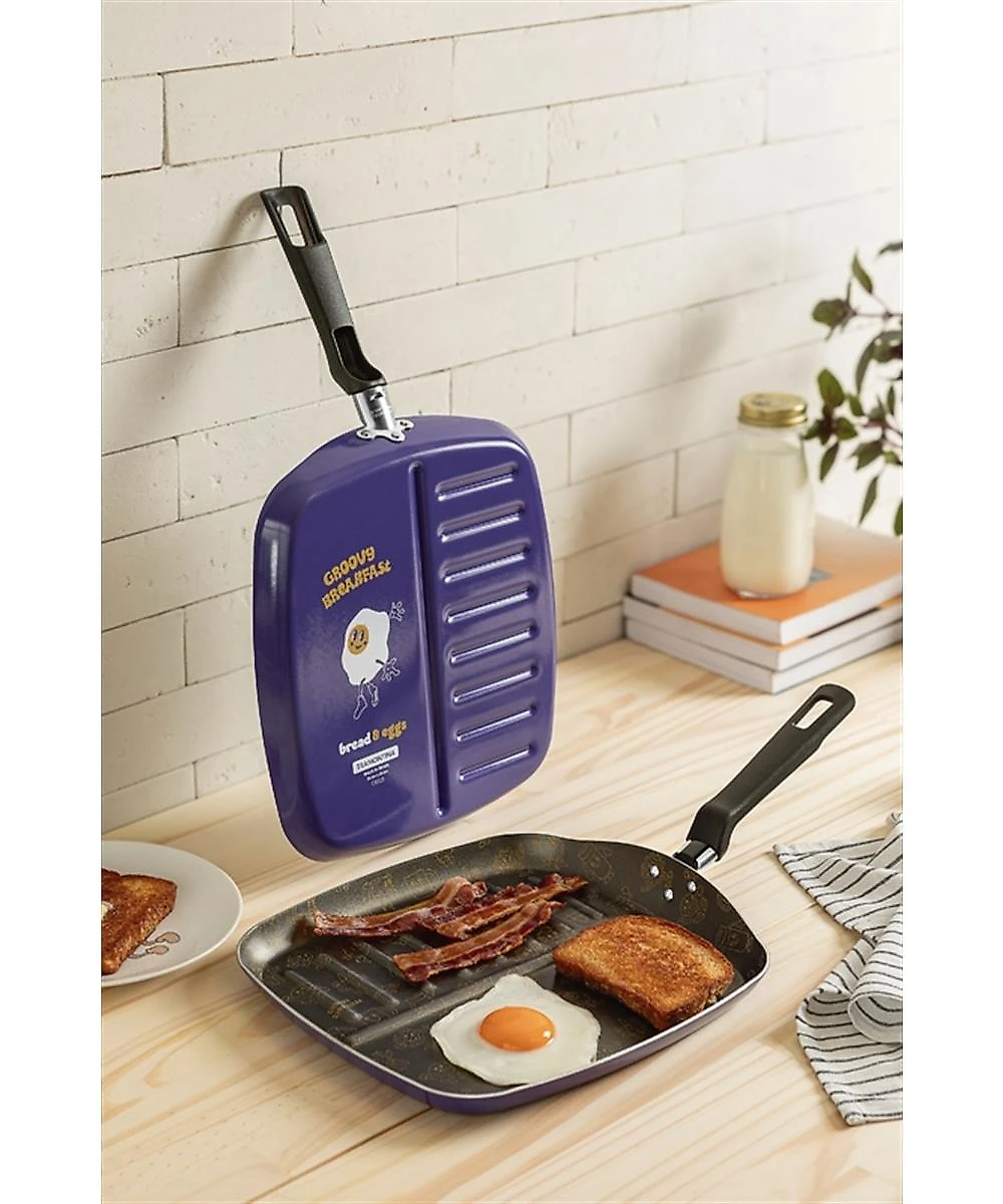 Bistequeira Tramontina Groovy Breakfast Antiaderente Azul 26CM