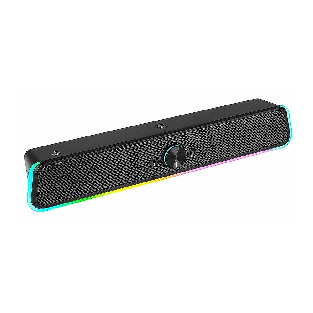 Caixa de Som Gamer Rise Mode Aura Sound S4, RGB Rainbow, Bluetooth, 3Wx2, Preto - RM-SP-04-RGB