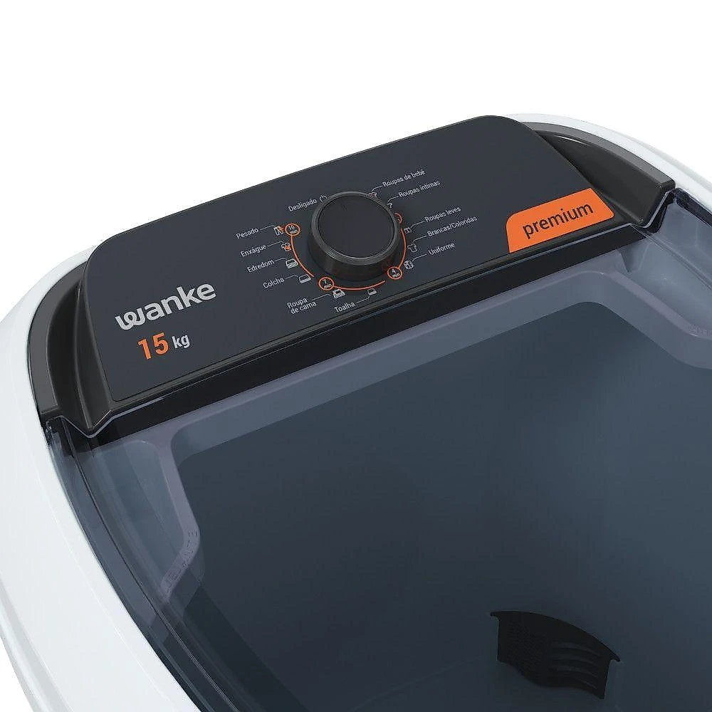 Tanquinho Wanke Premium LWBE150T3 Semiautomática 15kg Branco 110V