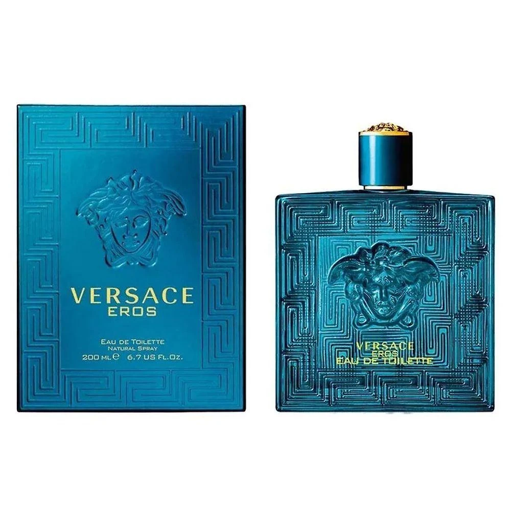 Perfume Eros Masculino Eau de Amadeirado Aromático 200ML