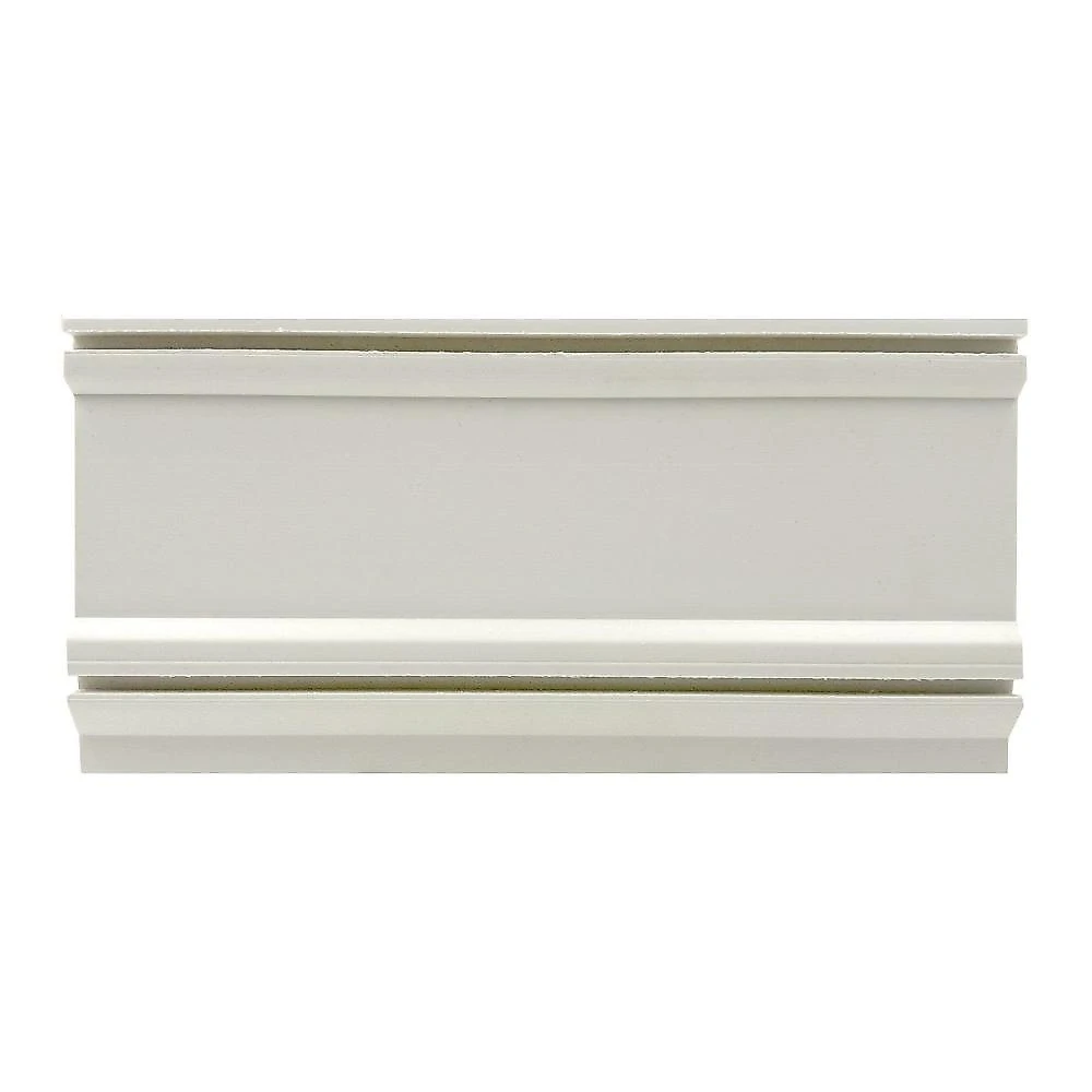 Rodapé de Poliestireno Liso Cinza 15cm x 2,40m Rende 2,40 Metros Gray