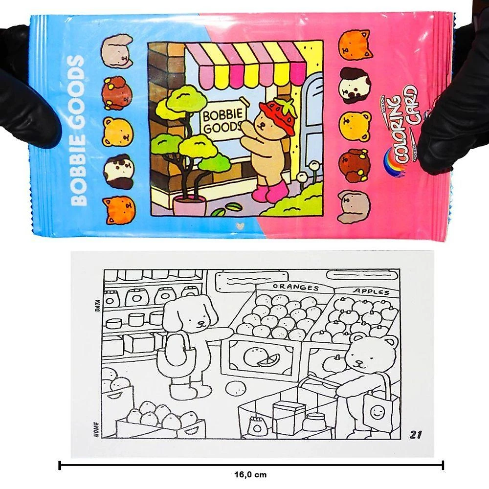40x Bobbie Goods Cards Para Colorir Pacote Com 4 Unidades