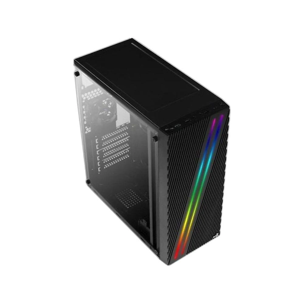 Gabinete Gamer Streak Torre Média ATX Micro ATX Mini ITX Aço RGB Preto Aerocool