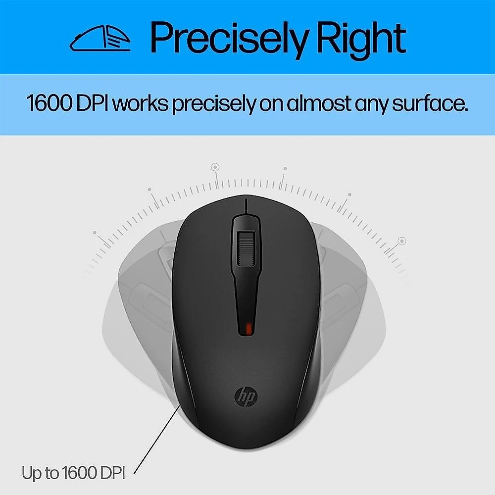 Kit Teclado e Mouse HP 150, USB-A, Layout BR, Preto - 240J7AA#AC4