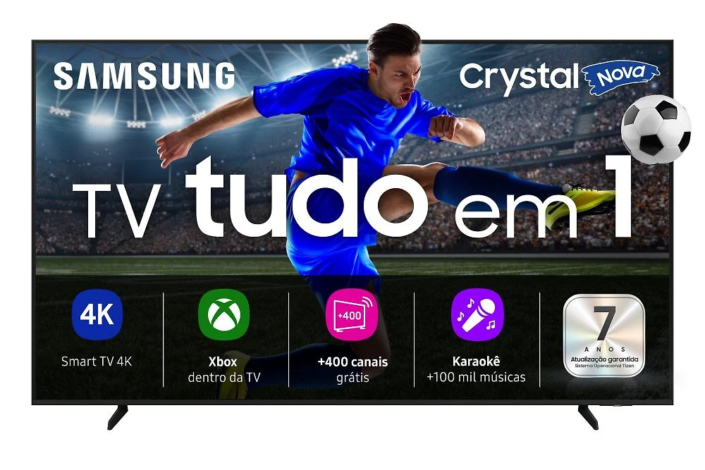 Smart tv 55" 4k samsung 55u8600f crystal hdr tizen alexa e xbox gaming