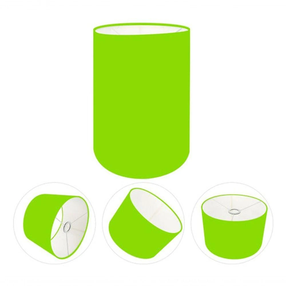 Cúpula Abajur E Luminária Cilíndrica Vivare Cp-7004 ø15x25cm - Bocal Nacional Verde-limão