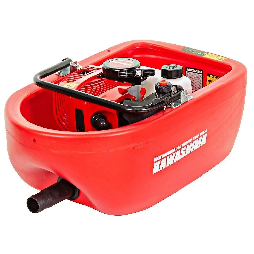 Motobomba Flutuante Kawashima Kwp15F4 Com Mangueira E Bicos