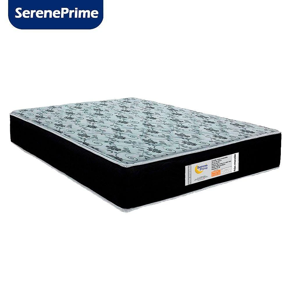 Cama Box Baú Casal Bipartido 138x188 Sonnolux com Colchão Molas Ensacadas Suede Cinza