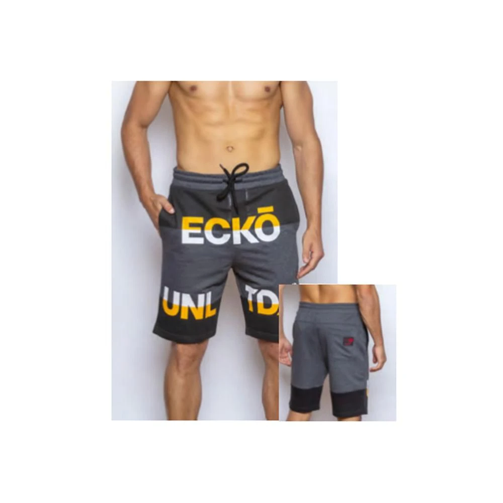 Bermuda de moletom masculina grafite mescla k590a - ecko