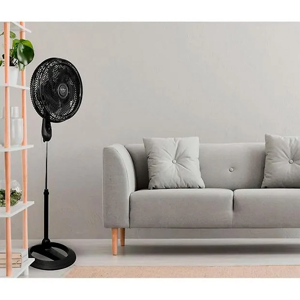 Ventilador De Coluna 40cm Bvt450 Com 6 Pás E 3 Velocidades Britânia Preto 127v