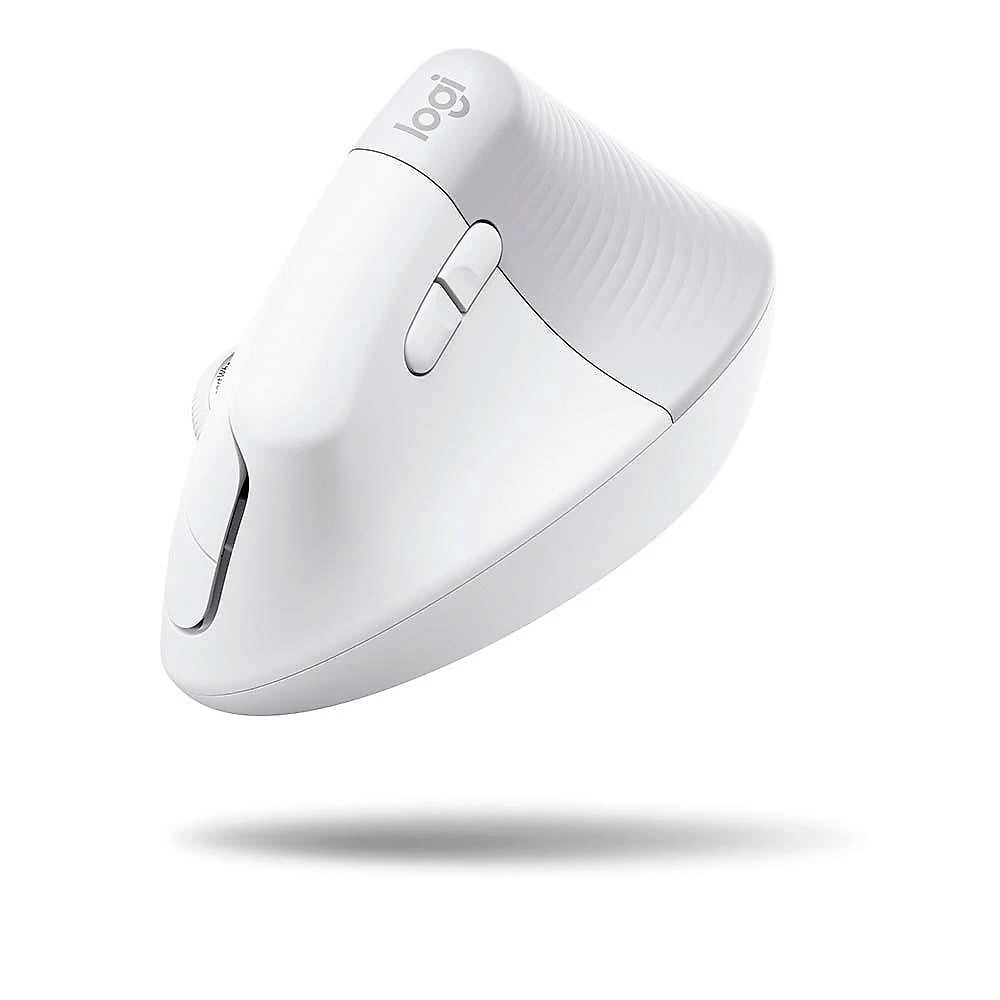 Mouse Sem Fio Logitech Lift, 4000 DPI, 6 Botões, Bluetooth, Ergonômico, USB, Branco - 910-006469