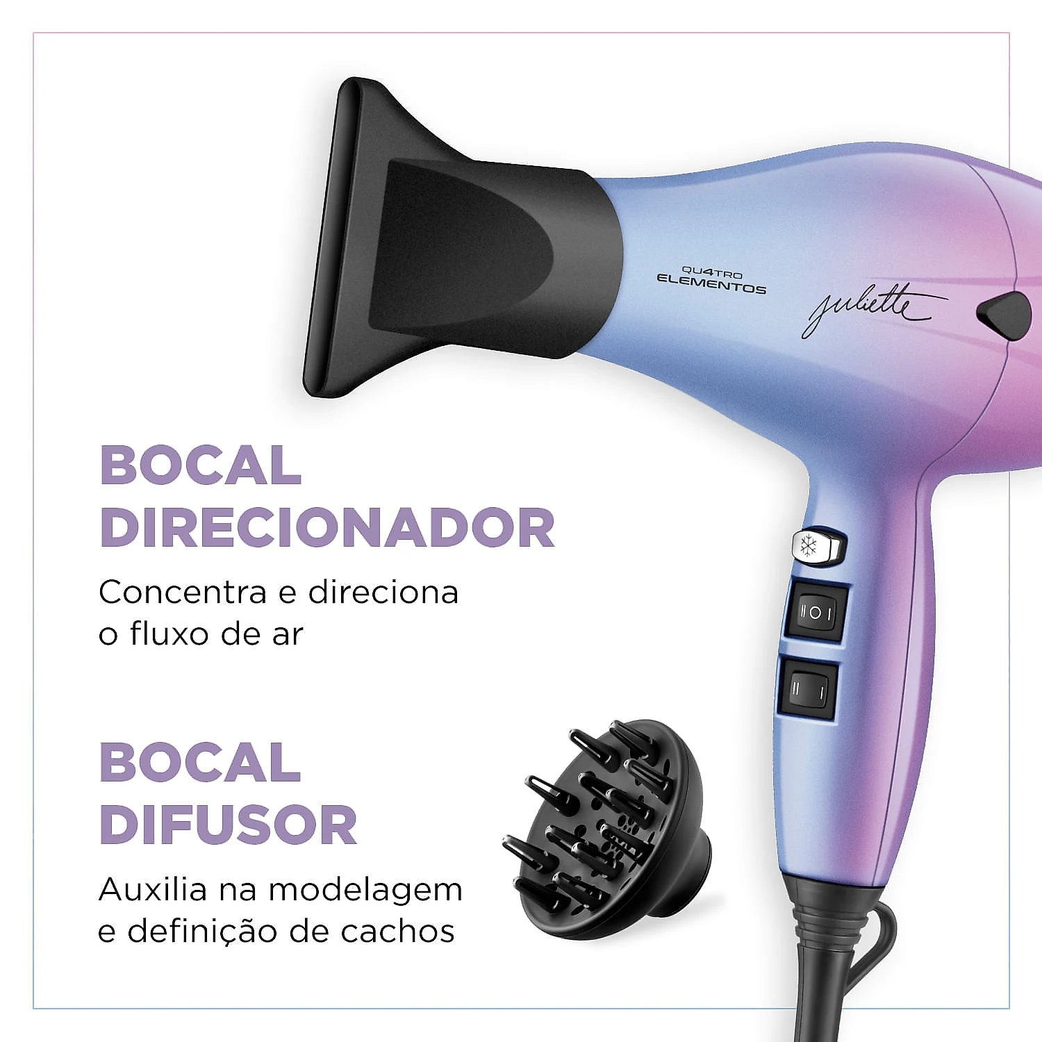 Secador de Cabelo By Juliette Mondial SCP-JU-03 127V