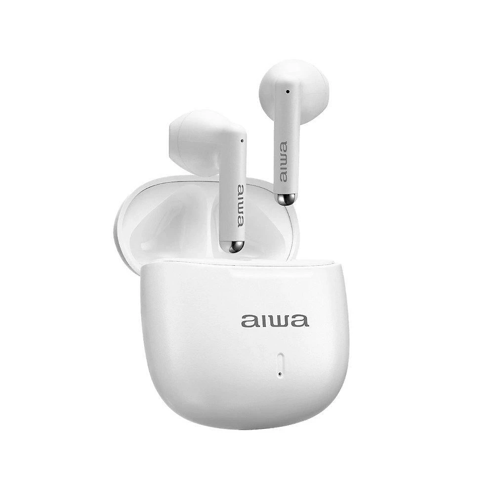 Fone de Ouvido Earbud Aiwa EB-05-W Bluetooth 5.4 ENC App 24h Branco