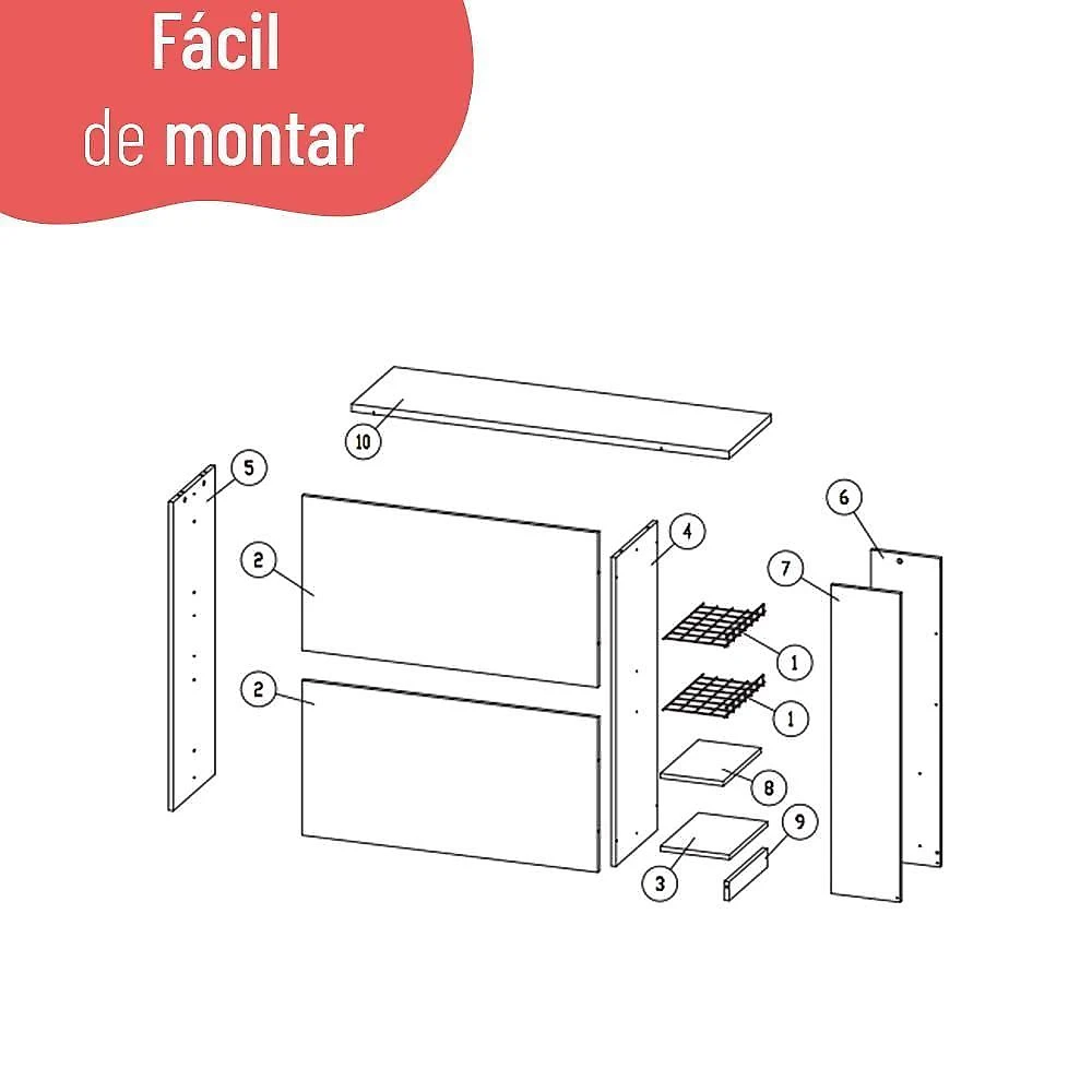 Bancada Ilha Para Cozinha Telasul 120 Cm Freijo Com Fruteira