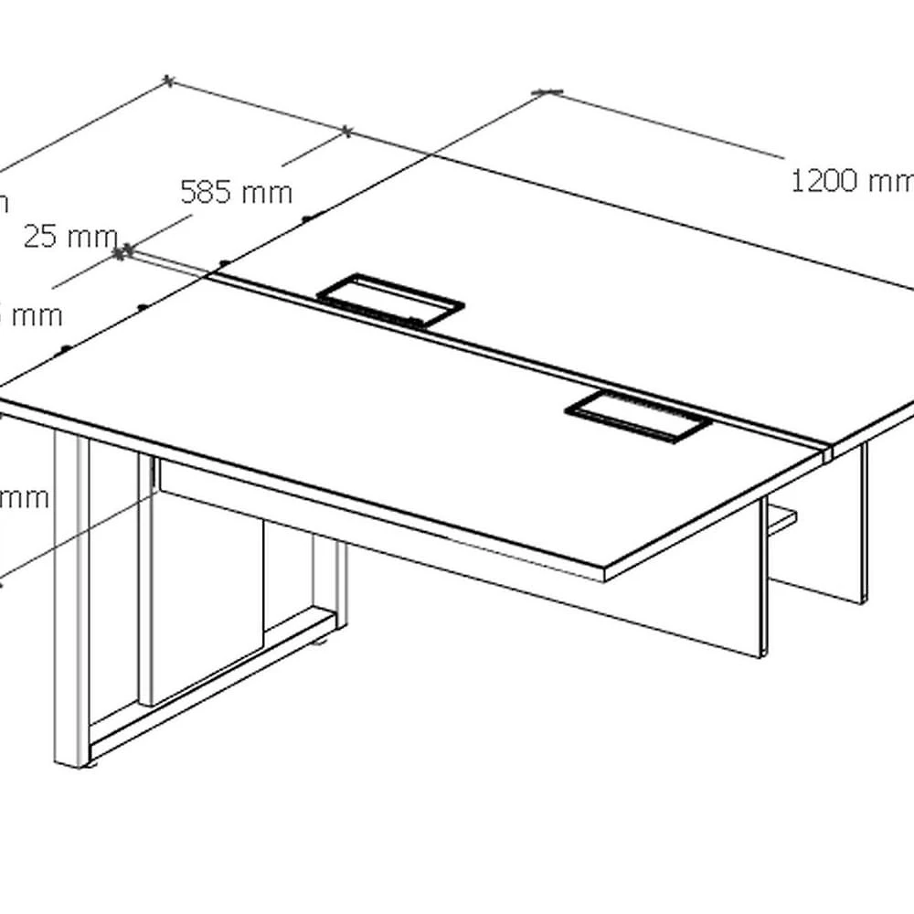 Plataforma Dupla Acoplar Pé Quadro Espresso Móveis Marrom/Preto
