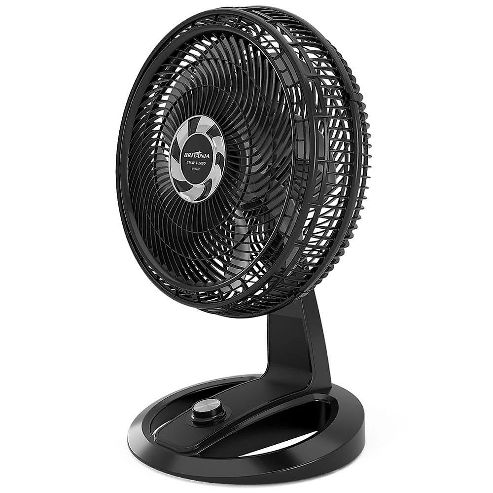 Ventilador de mesa britânia maxx force bvt481 47cm com 3 velocidades e 8 pás - preto