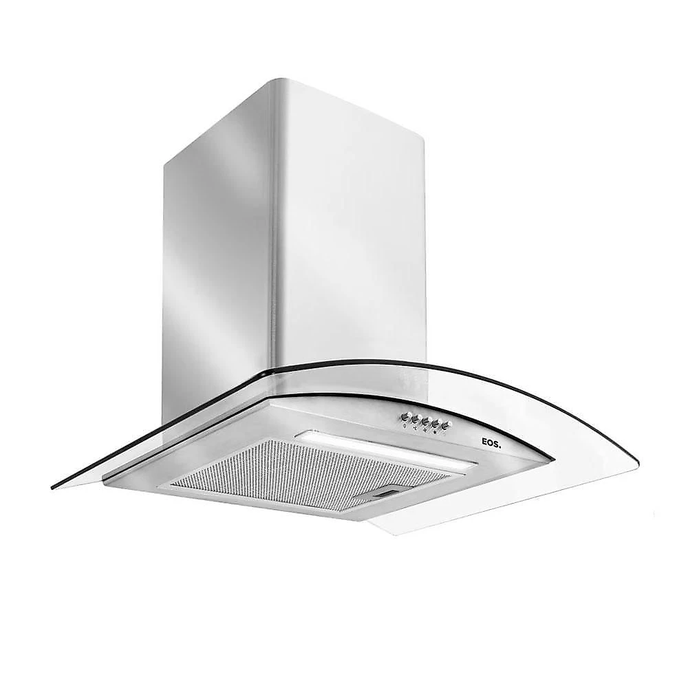 Coifa E Depurador De Parede Inox Com Vidro Curvo 60cm Eco60pv 220v - Eos B163422 220v