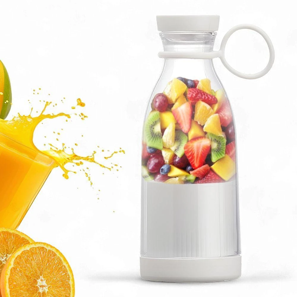 Mini Liquidificador Portátil Fresh Juice YE-03 6 Lâminas Aço Inox Recarregável USB Plástico