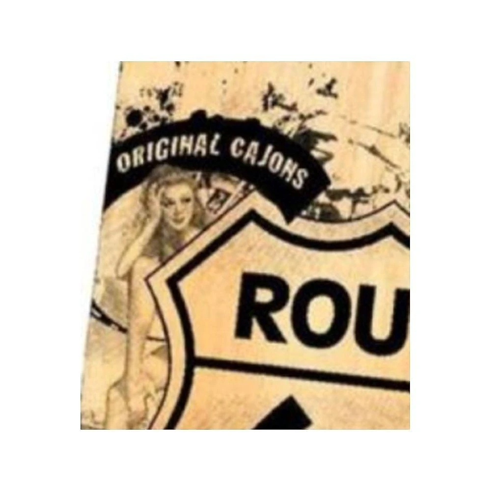 Cajon Acústico Sk4010 Route 66 com Som Característico e Esteira de 12 Fios Fsa
