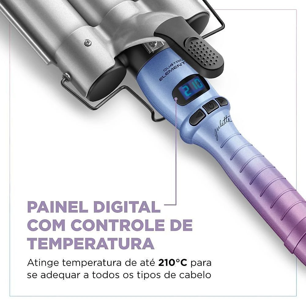 Modelador De Cachos Triondas By Juliette Mondial Azul/rosa Bivolt Mct-ju-03