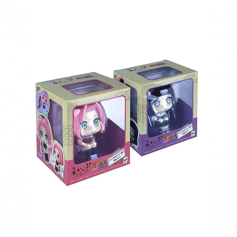 Figura de Coleção Megahouse Naruto - Haruno Sakura e Hyuga Hinata em PVC 10CM