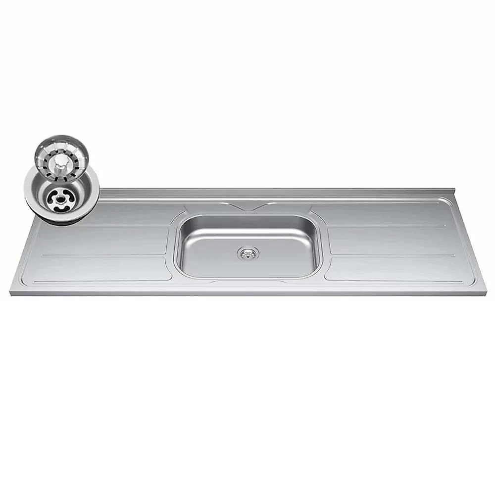 Armário De Cozinha Modulada De Canto 8 Peças Cp03 Balcão Com Pia Inox Branco - Lumil