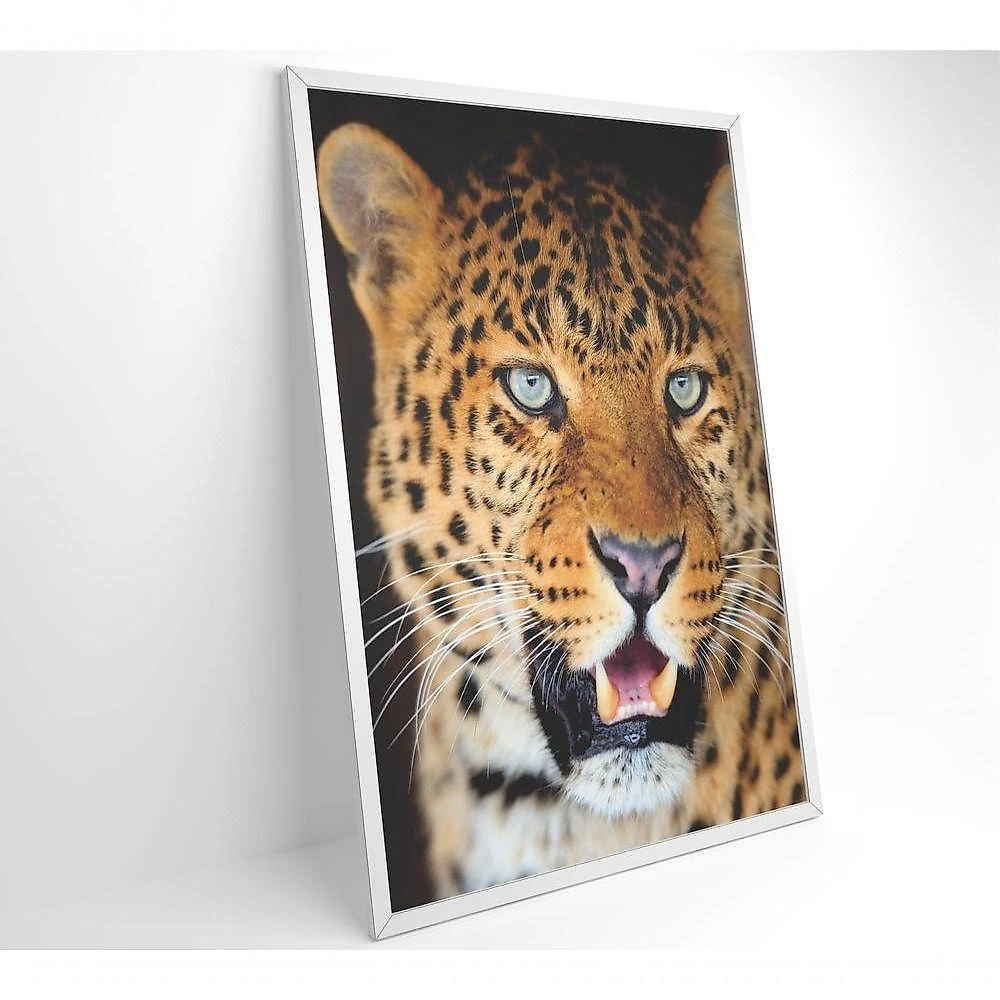Quadro Decorativo Onça Pintada 60x90 Cm Tecido Canvas