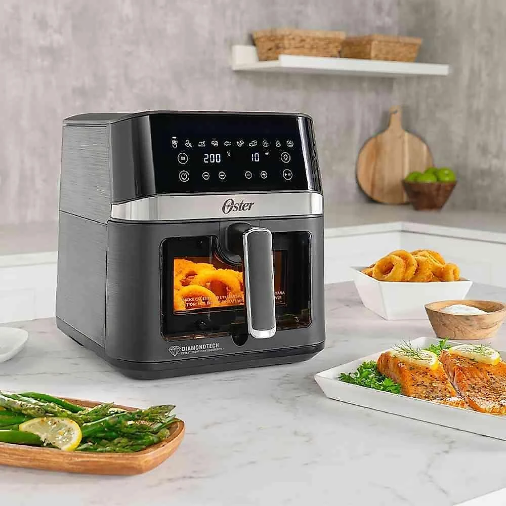 Fritadeira elétrica oster diamondtech 6l com visor  220v
