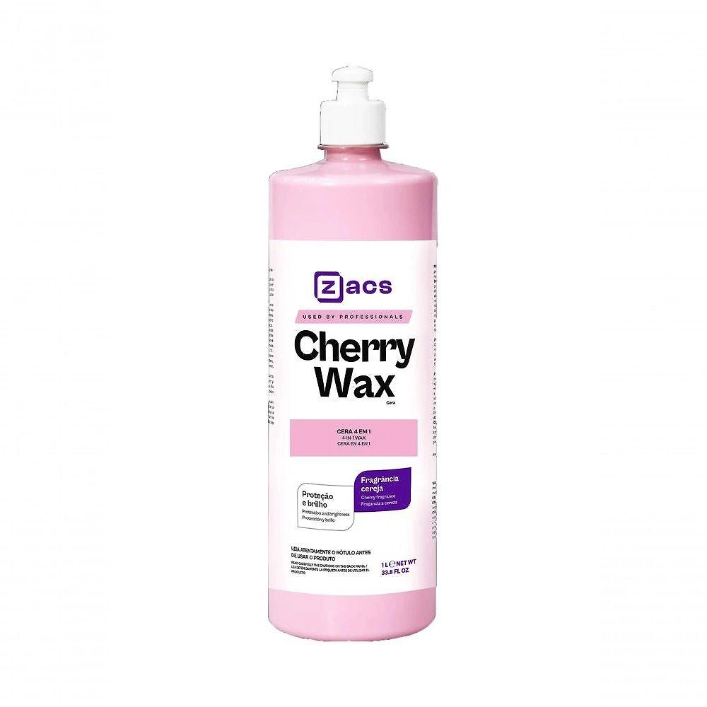 Cherry Wax 4 Em 1 Zacs 1l Cera Brilho Protecao Tira Riscos
