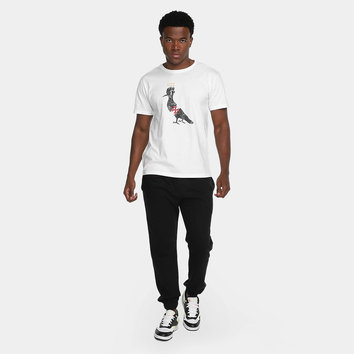 Miniatura Camiseta Vasco Reserva Pica-Pau Vascaíno Masculino Branco - G