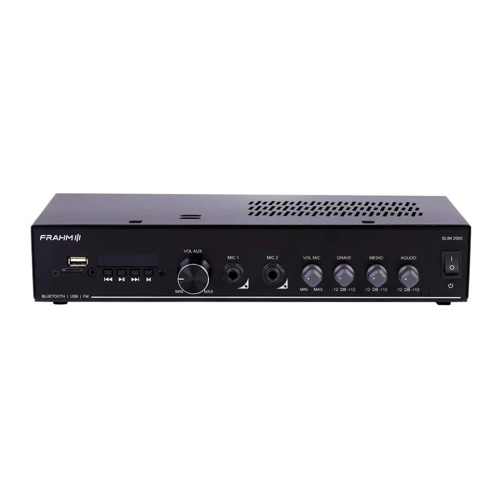 Amplificador Frahm Slim 2000 Optical G6 Áudio de Alta Performance 120W RMS Mono Classe AB