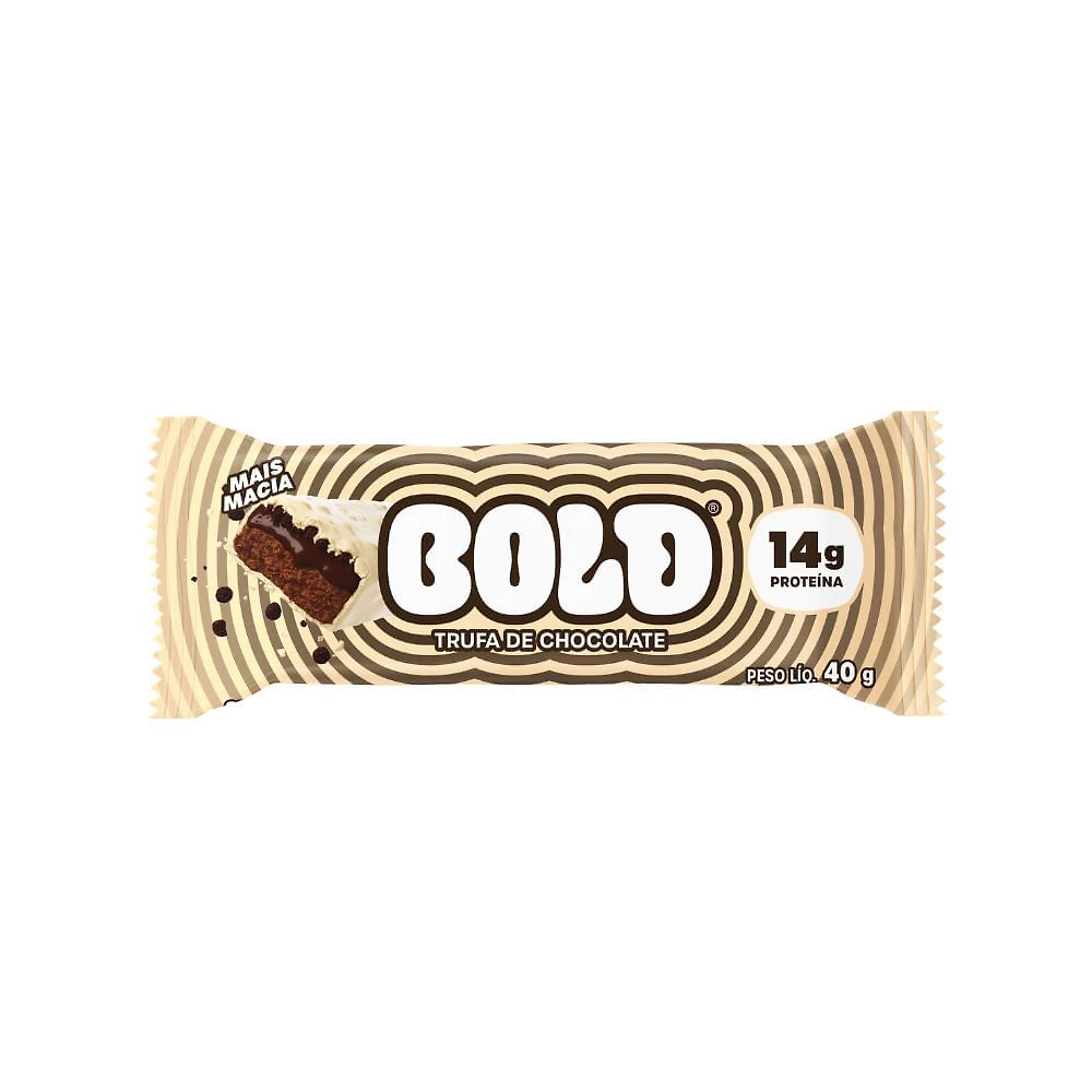 Barra Bold Sabor Trufa de Chocolate 14g Proteína 40g