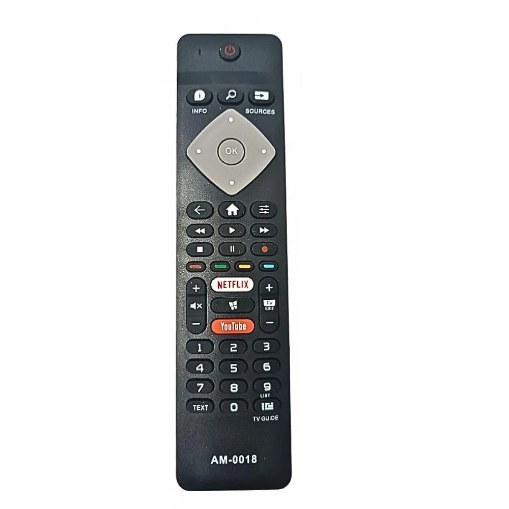 Controle Remoto Compatível Tv Philips Smart Lcd 4k