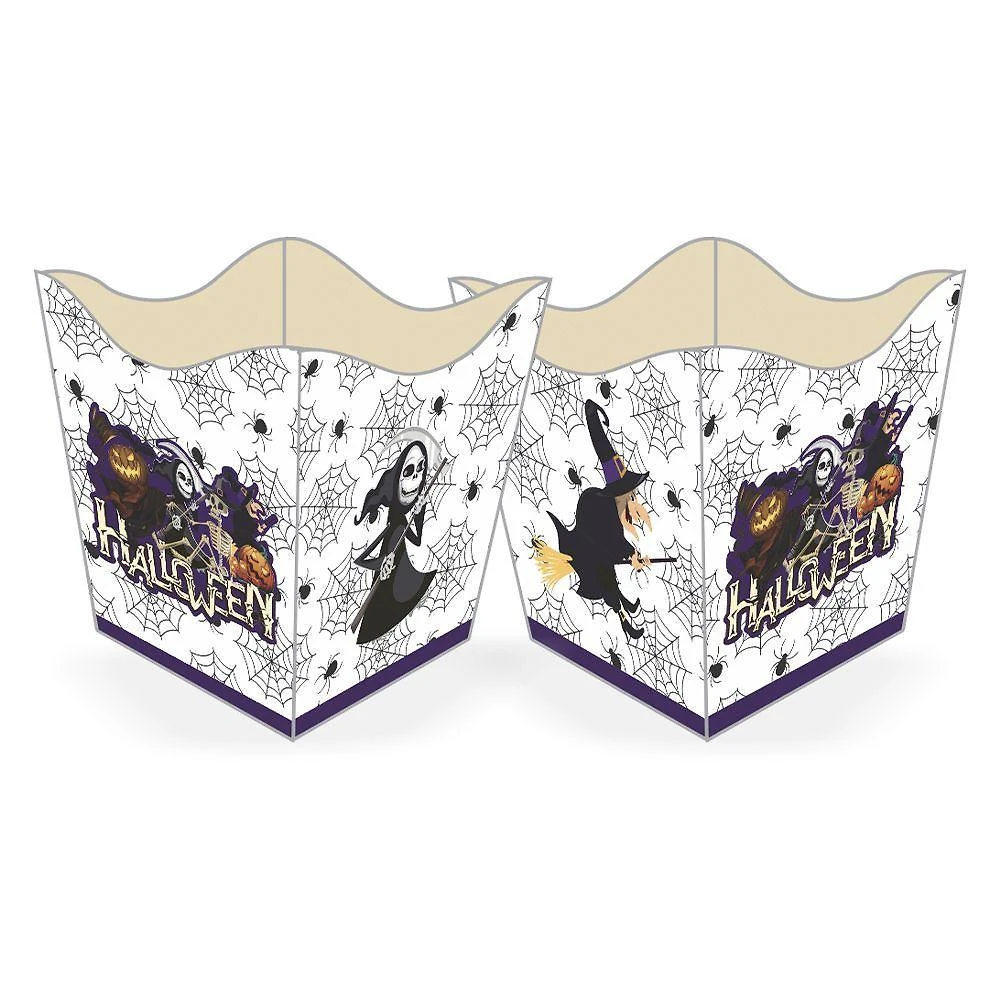 Cachepot De Papel Halloween Monstros - 10 Unidades