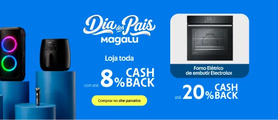MAGALU COM ATÉ 8% DE CASHBACK