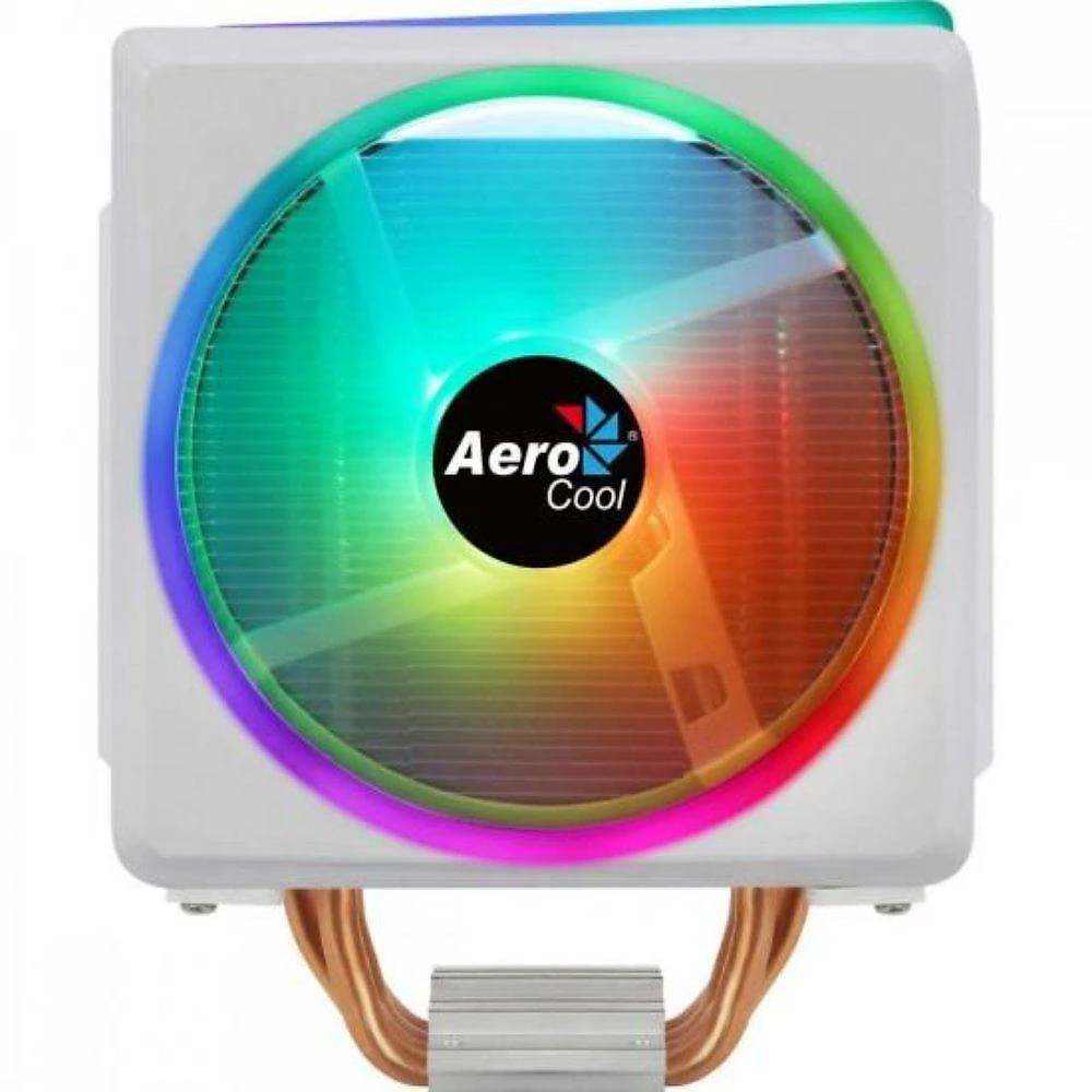 Cooler CPU Cylon4f com LED RGB HCTT 4 Heatpipes 145W Branco Aerocool