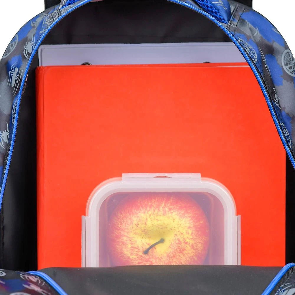 Mochila de Rodinhas Masculina Homem Aranha Azul Escuro Azul escuro