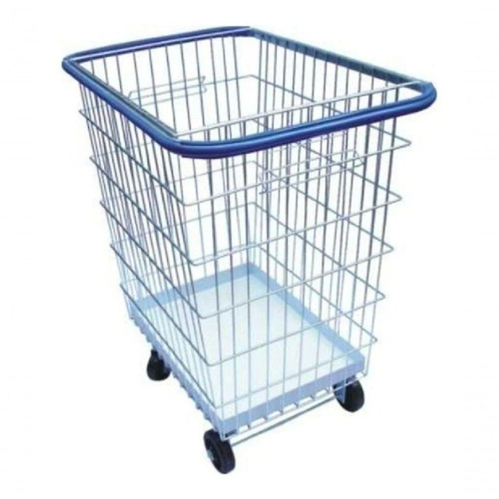 Carrinho para Condomínio 300L (G3) Capacidade 300L com Bandeja e Cantos Arredondados Prata Higipack