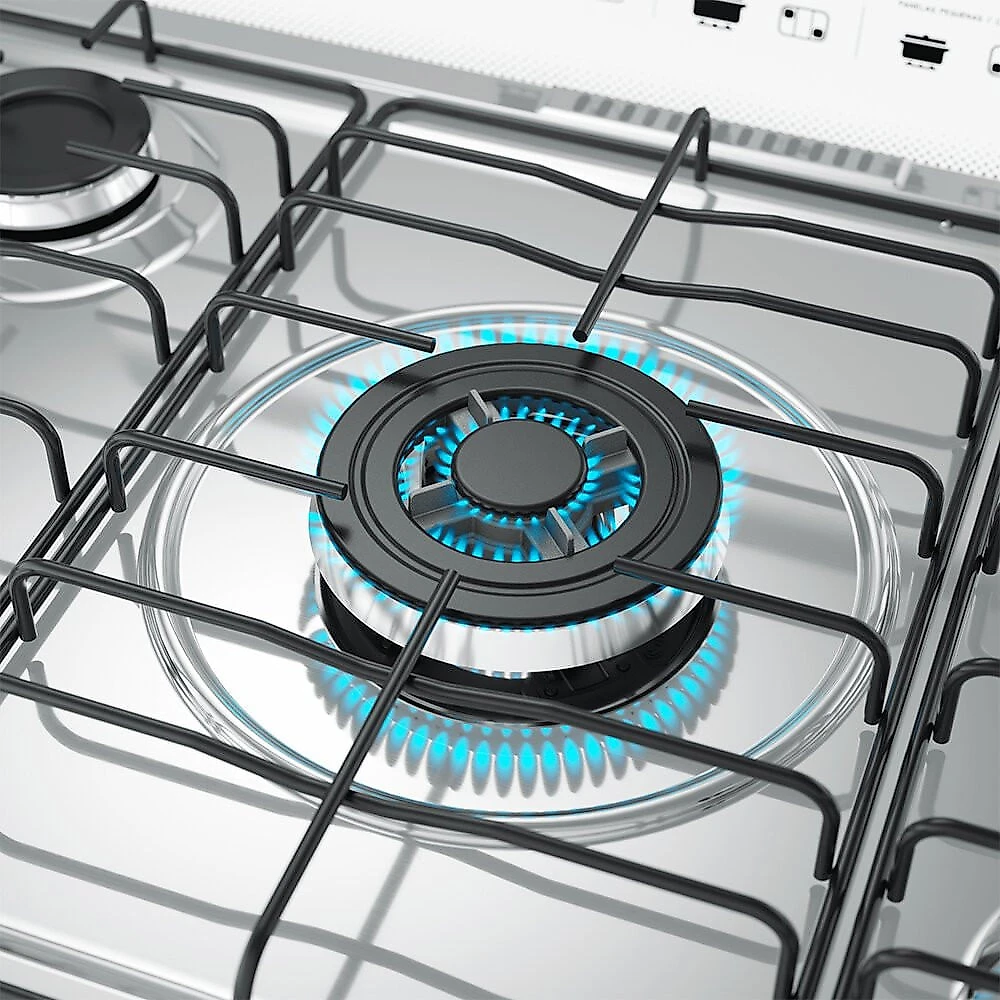 Fogão a Gás de Piso Decorato G3 5 Bocas Mueller Preto - Bivolt