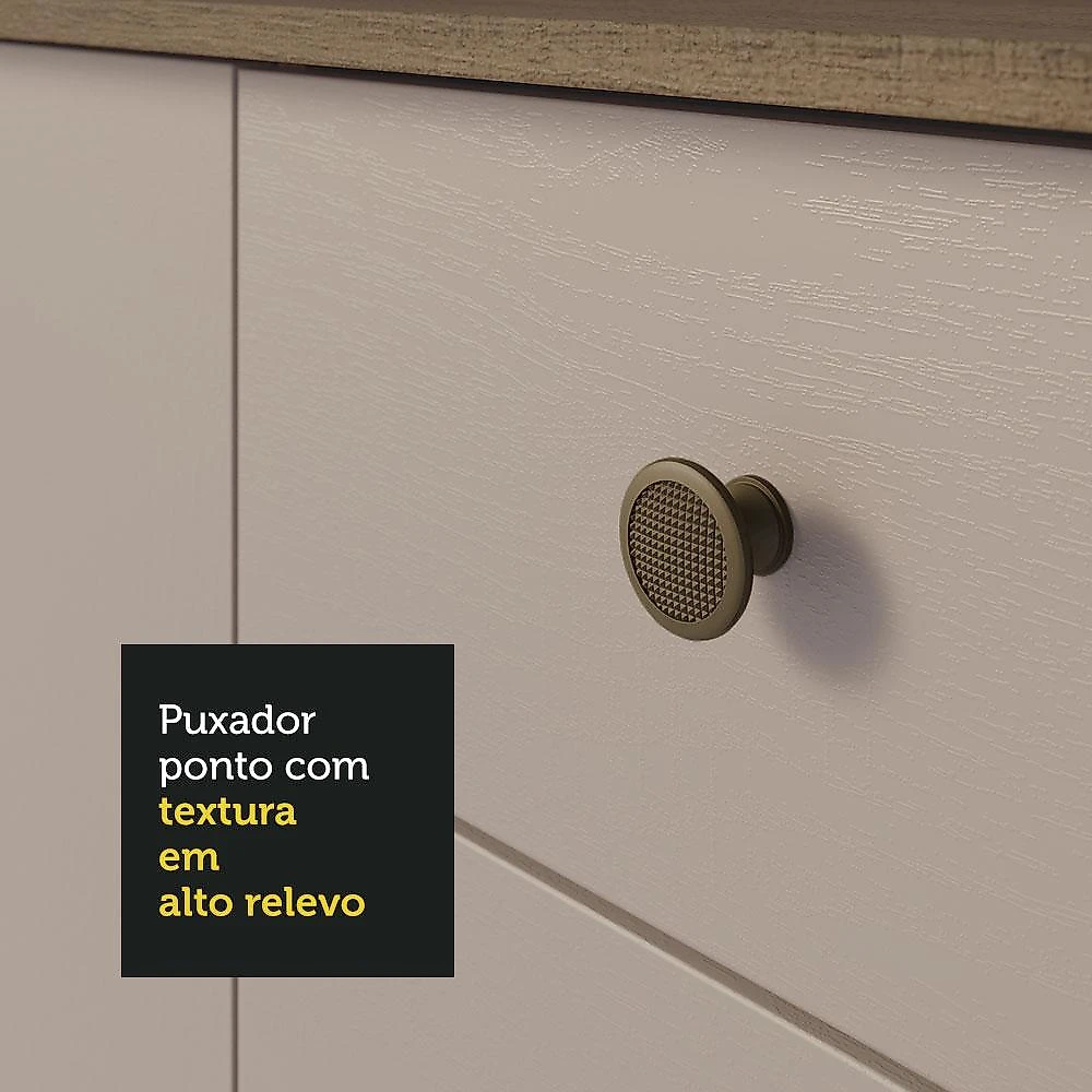 Kit Área de Serviço Lavanderia 235cm Rustic/Crema Gourmet Madesa Rustic/Crema