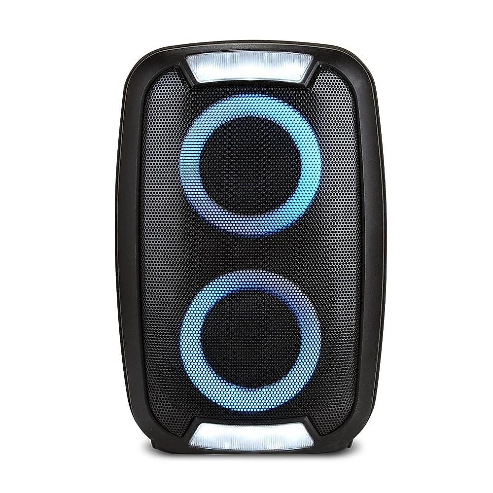 Mini torre neon 2 led rgb 250w bt/sd/fm/aux/tws multilaser – sp400out [reembalado] preto