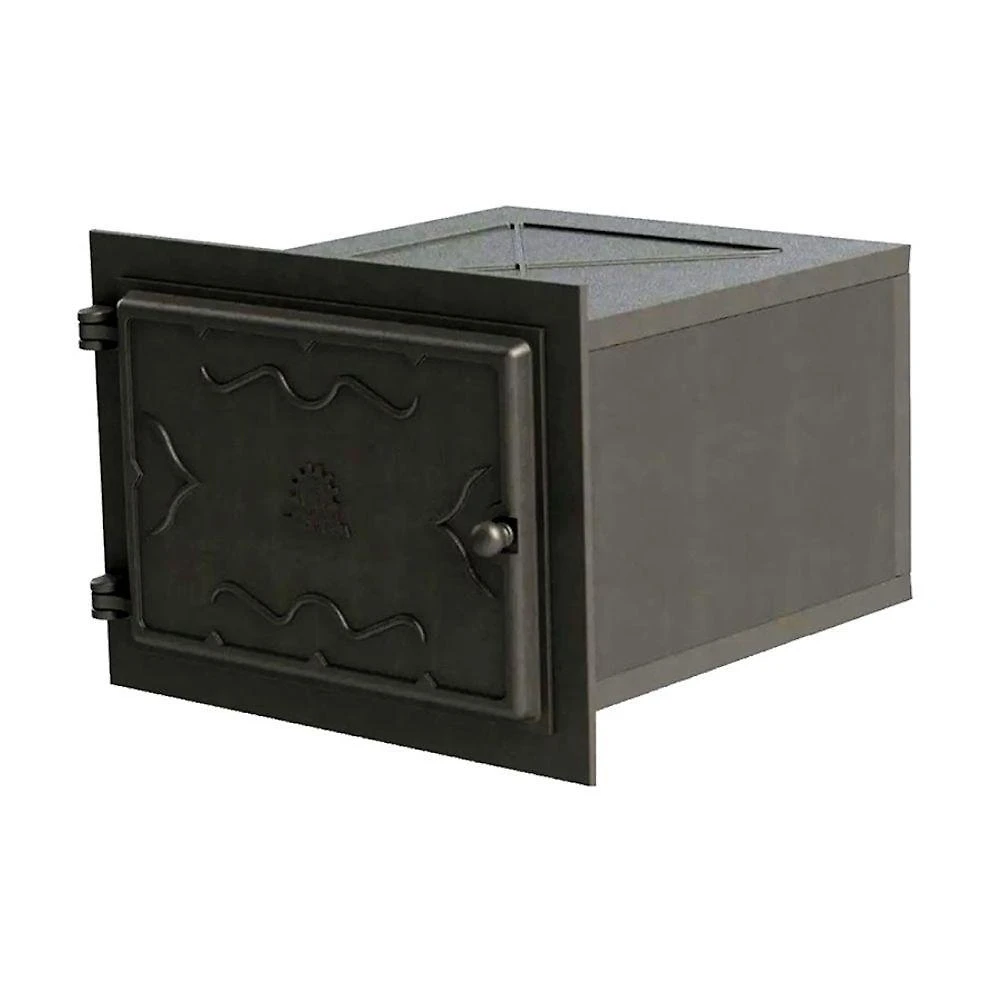 Forno de Ferro Fundido Libaneza Forte g com Grelhas Internas Regulaveis Preto 51x45,5x30,5cm
