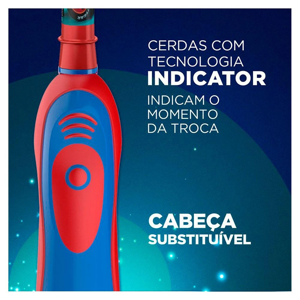 Oral-b disney pixar cars kit - escova elétrica + 2 pilhas aa