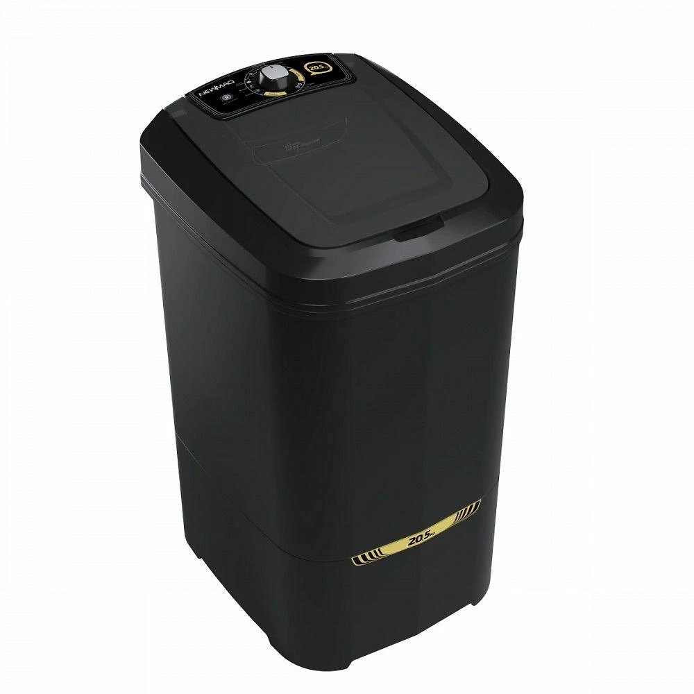 Tanquinho Lavadora Newmaq Black 20,5KG com Turbilhonamento Preto 110V