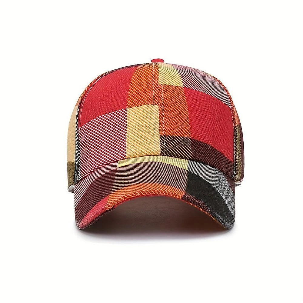 Boné De Beisebol Com Bloco De Cores, Chapéus Masculinos, Presentes Para Eles Vermelho