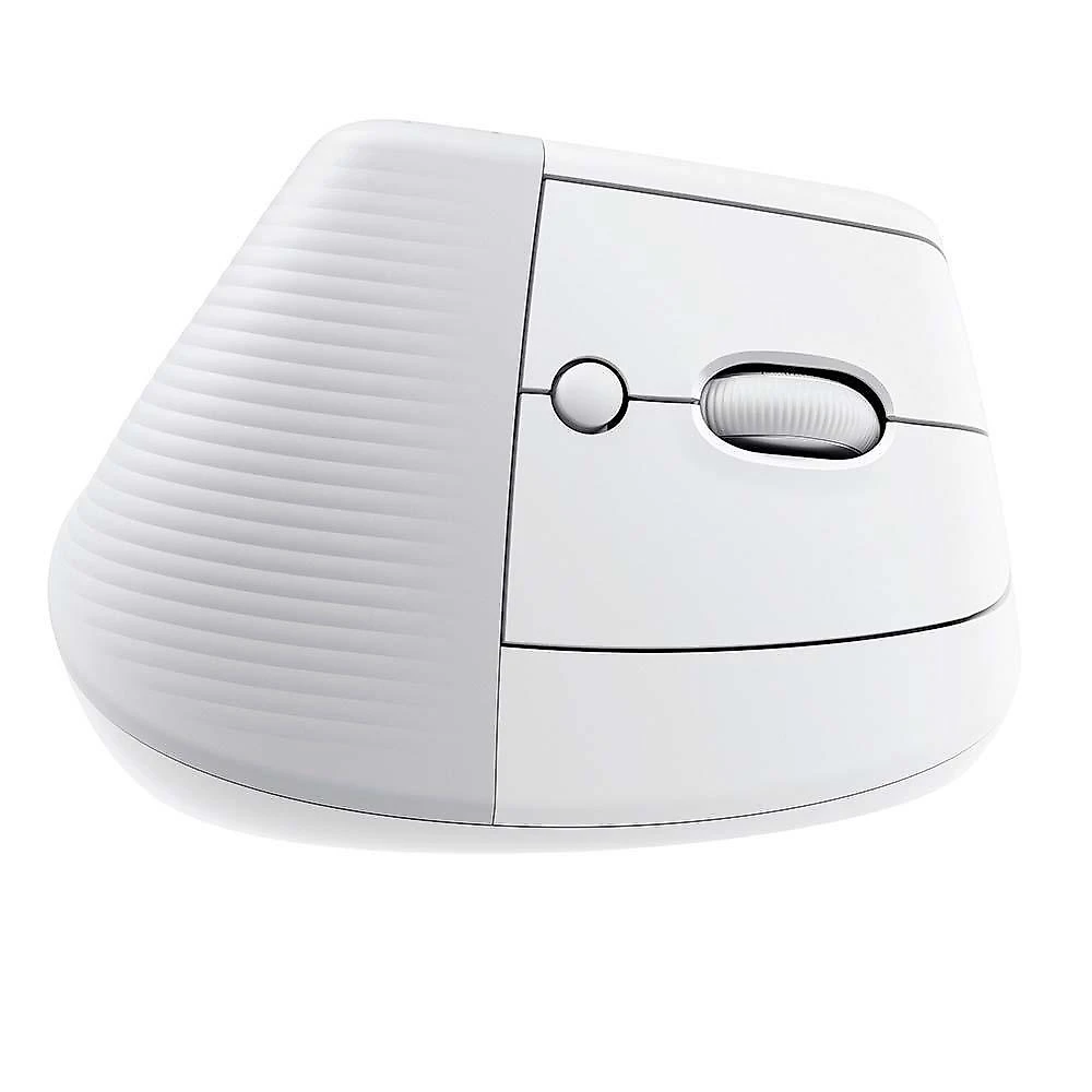 Mouse Sem Fio Logitech Lift, 4000 DPI, 6 Botões, Bluetooth, Ergonômico, USB, Branco - 910-006469